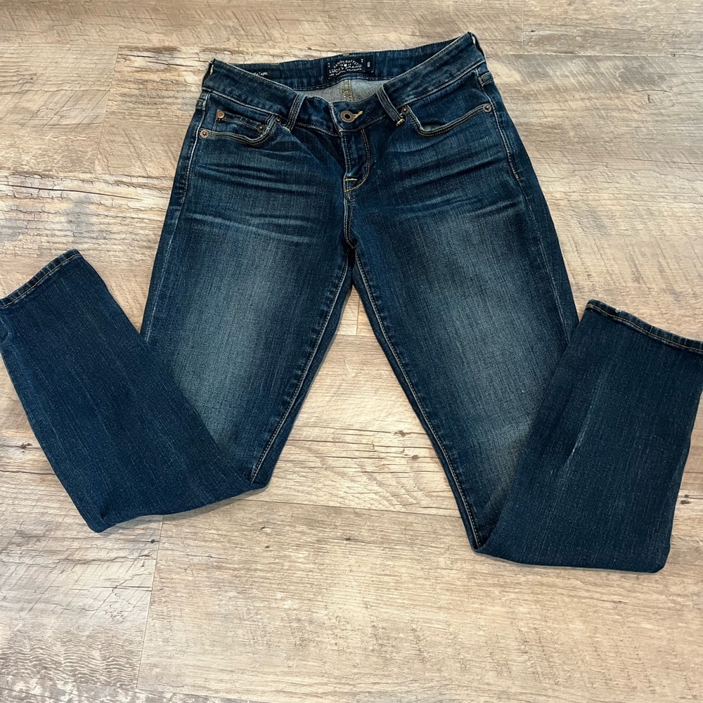 Lucky Brand Women's Dark Blue Straight Leg Jeans